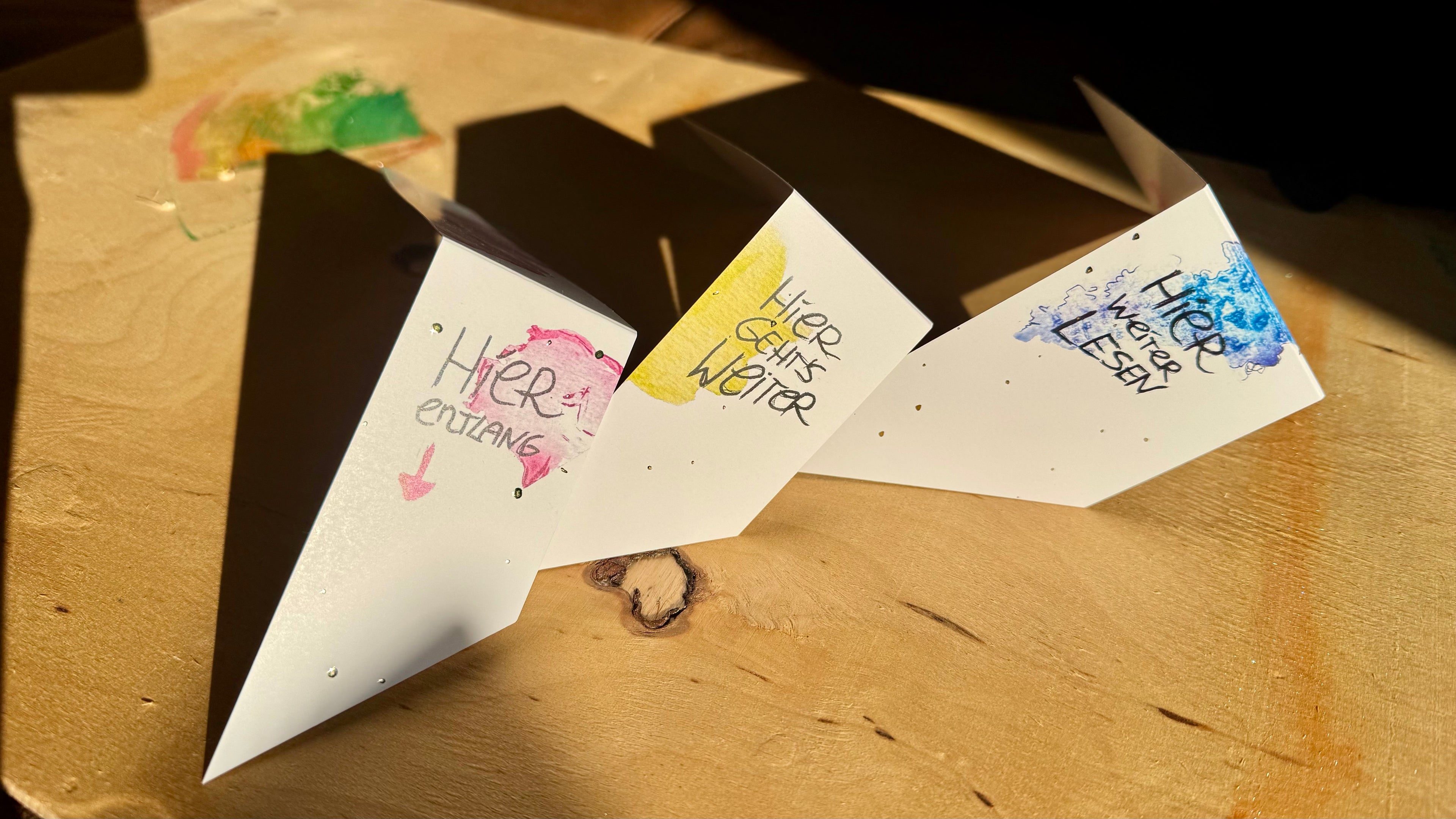 Lesezeichen im Umschlag-Design