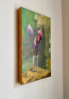 Anthurie Original Gemälde Acryl Öl Leinwand 30x50 handgemalt Köln Myriam Probst
