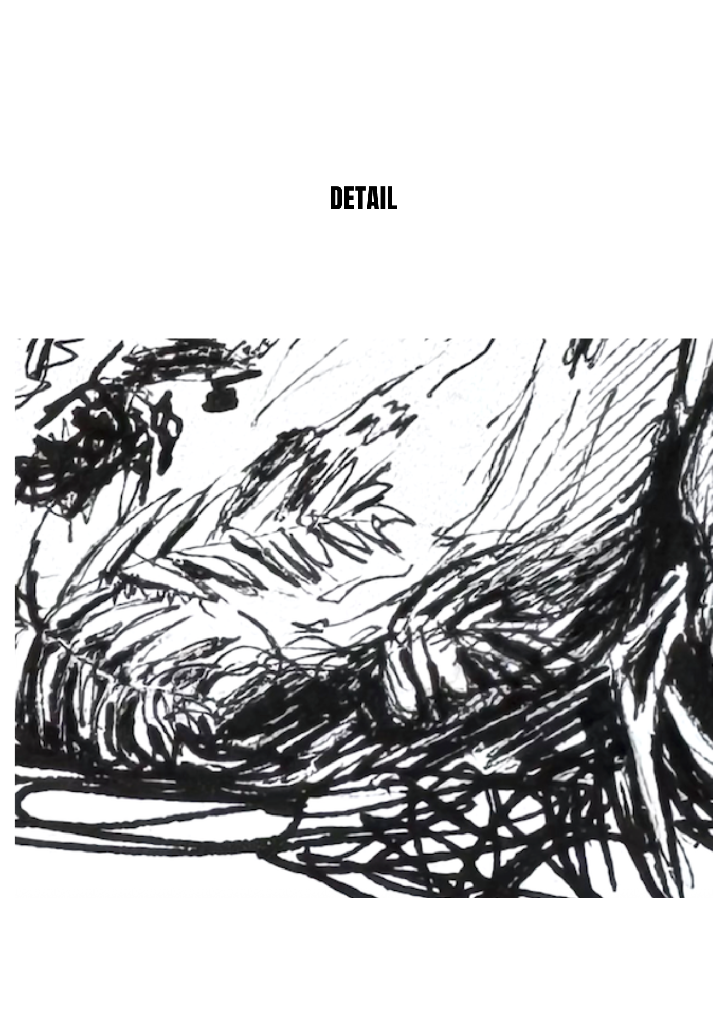 Still Woods "Rooted Silence - Verwurzelte Stille" | ORIGINAL Zeichnung im Passepartout-Rahmen