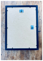 Lily in Lines "First Unfurl - Erstes Entfalten" | ORIGINAL Zeichnung im Passepartout-Rahmen