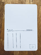 "Weihnachts-Minimalist" Grußkarten 10er Set mit Goldfolie