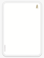 "Merry Xmas" Grußkarten 10er Set mit Goldfolie