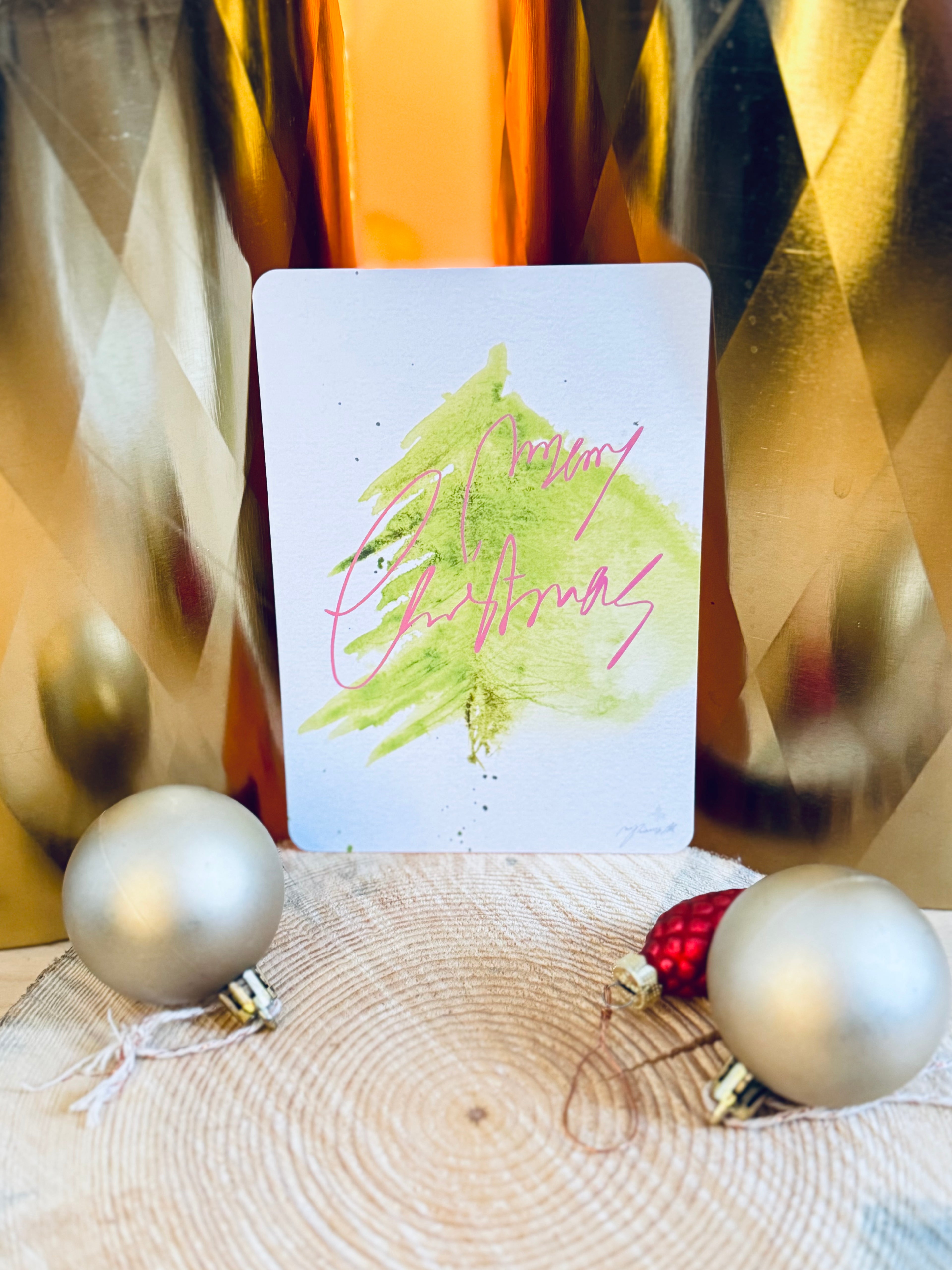 "Merry Christmas" Grußkarten 10er Set