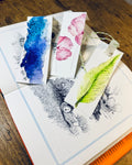 Handgemachtes Lesezeichen Umschlag-Design Kunstgeschenk Myriam Probst Art Köln