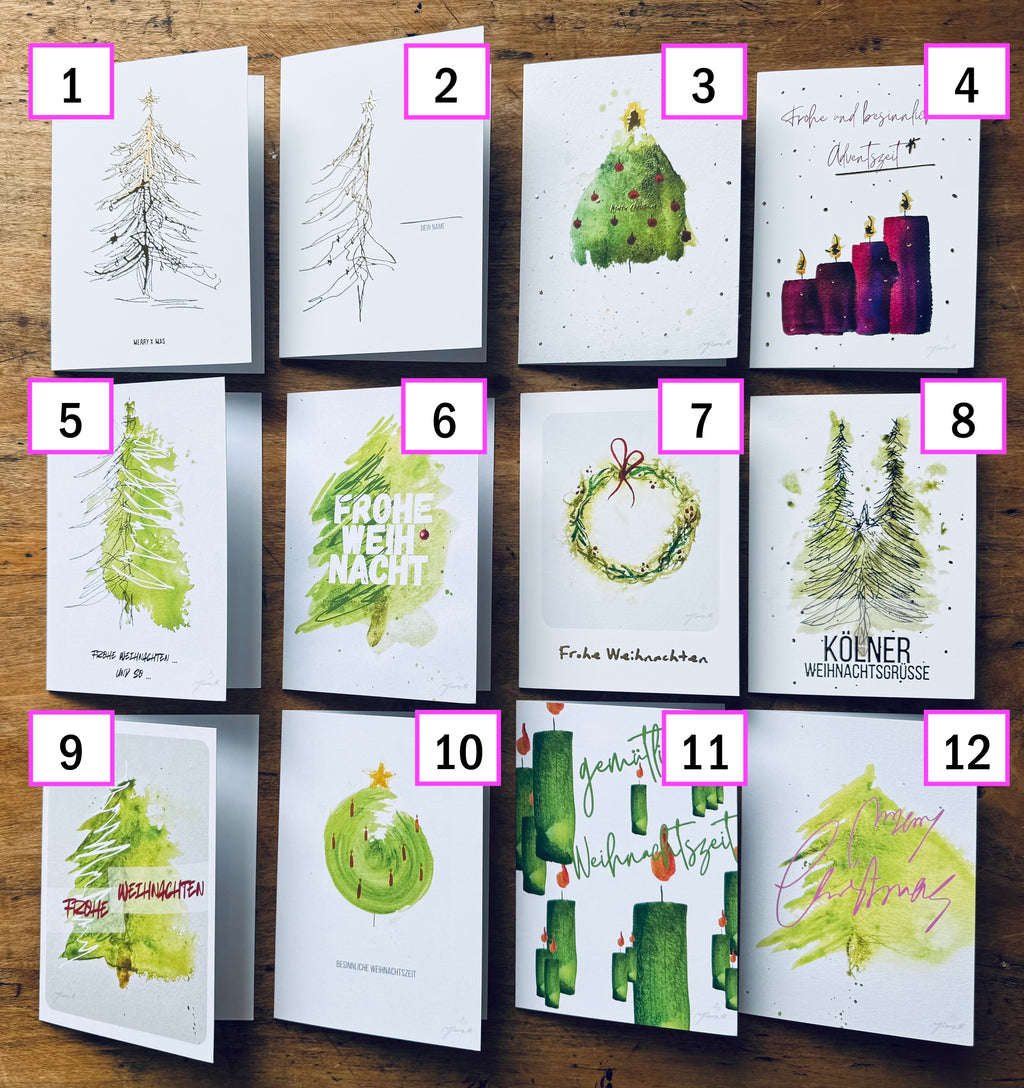 KLAPPKARTEN 3er, 5er 10er Pack gemixt