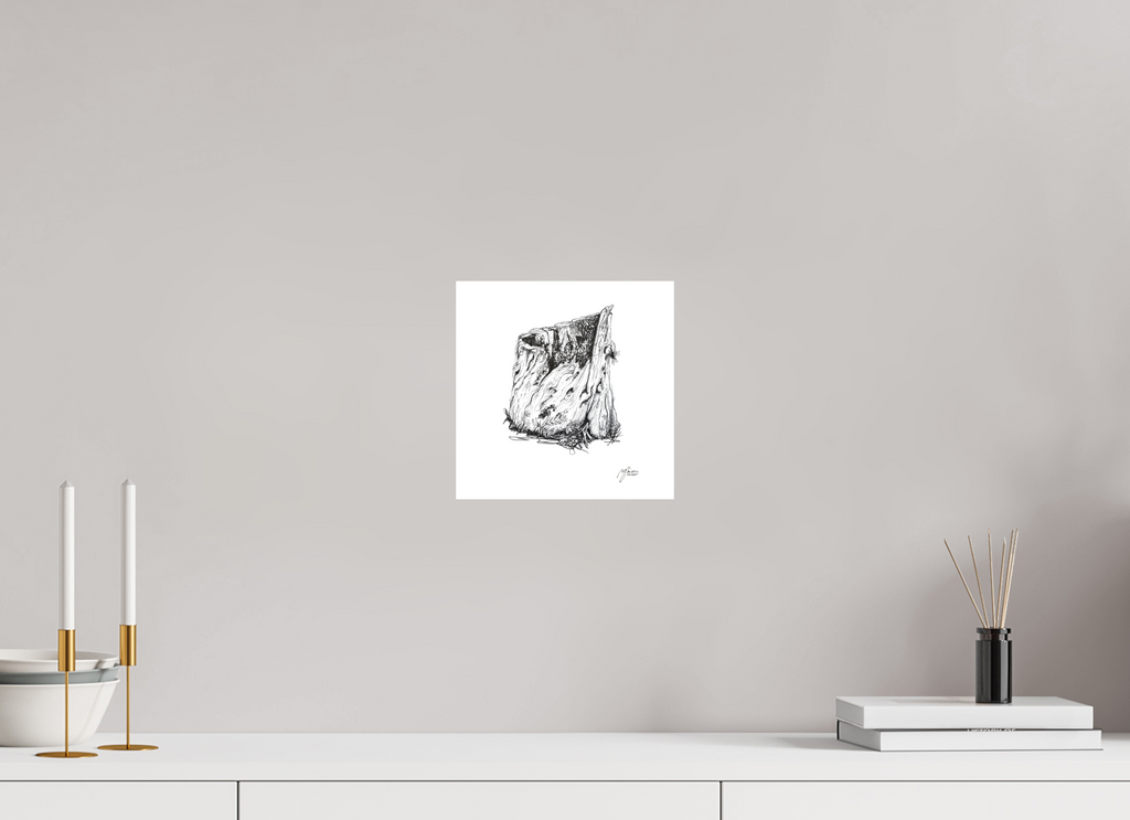 20 x 20 cm, Print, Hahnemühle Bamboo, 1cm weißer Rand Still Woods „Rooted Silence - Verwurzelte Stille“ 4x4 | Fine‑Art‑Print