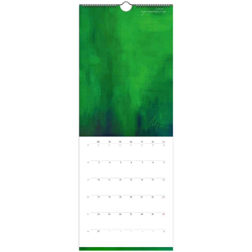 Kunstkalender 2027 von Myriam Probst, Wandkalender 14,8 × 40 cm, Ansicht 7