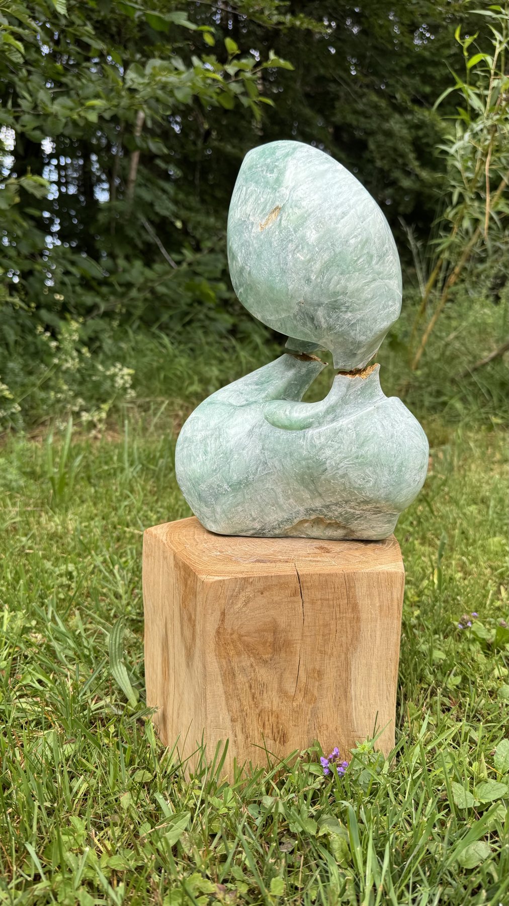 Energy Flow von hinten auf dem Holzsockel