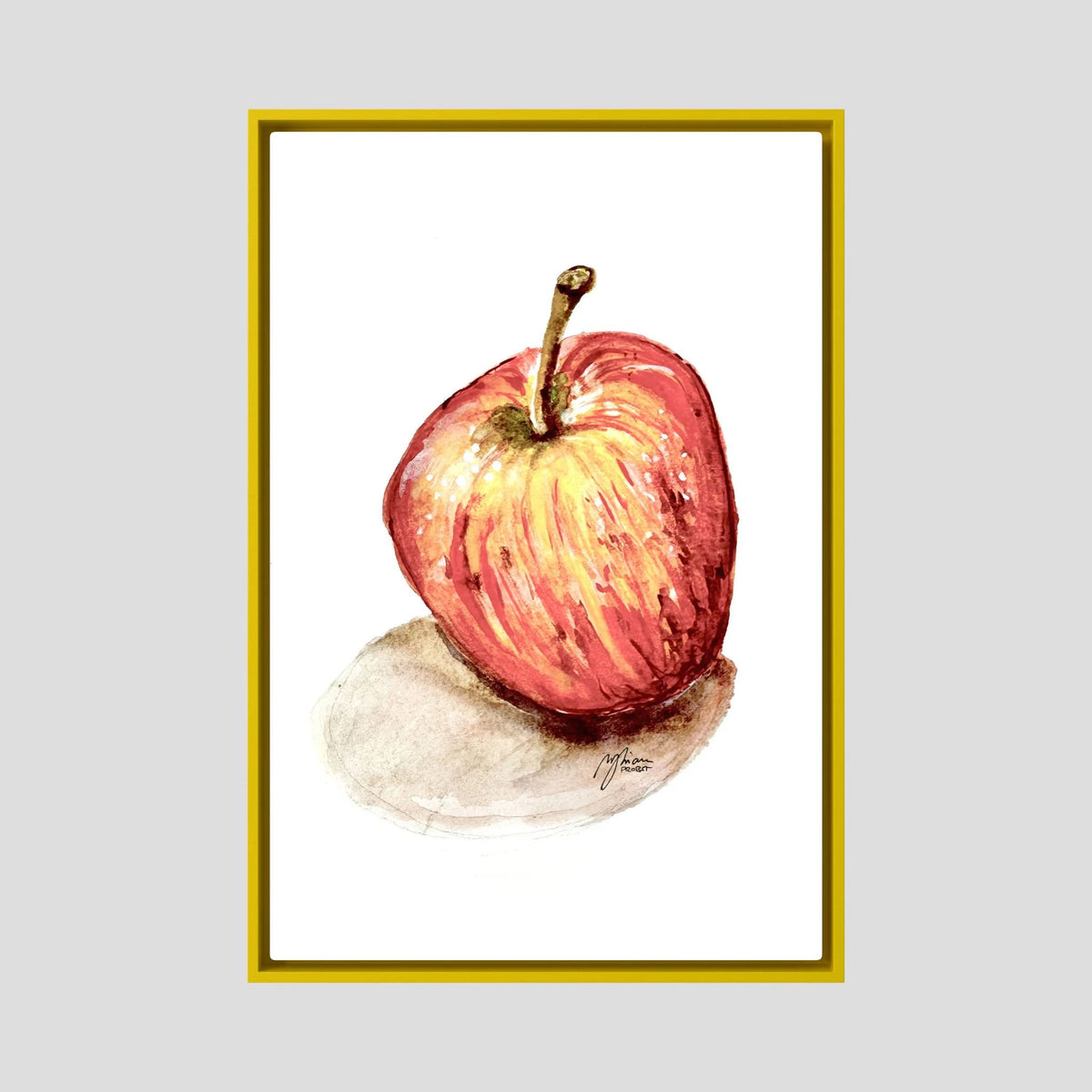 Apfel Leinwand