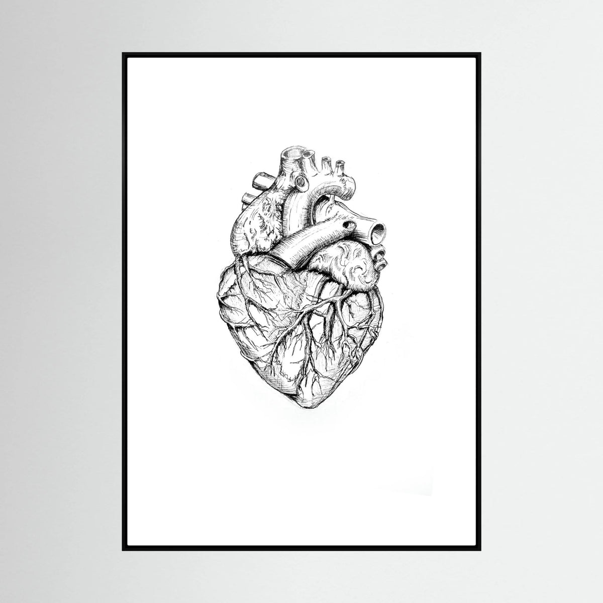 Starkes Herz von Myriam Probst als gerahmter Leinwanddruck, Ansicht 3