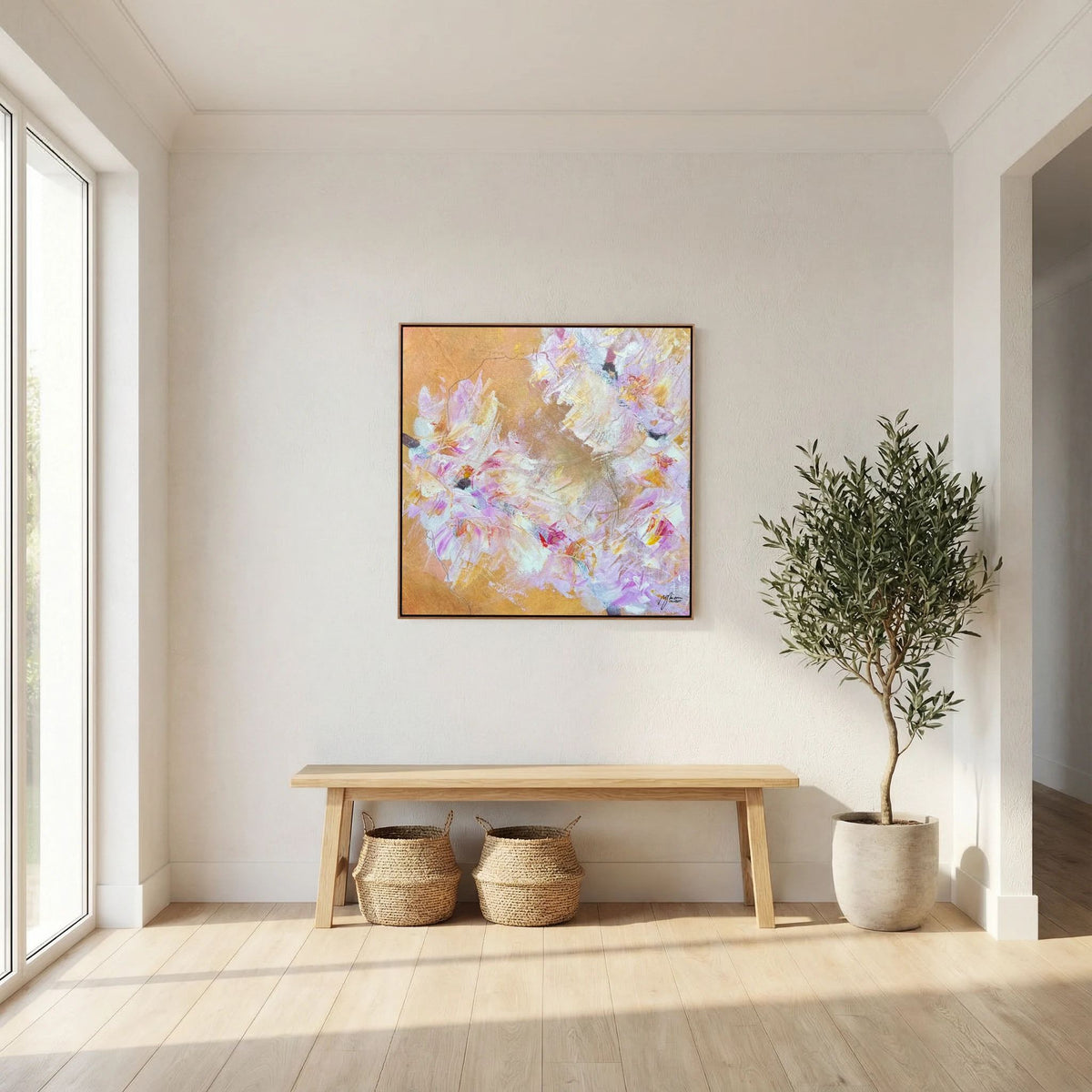 Kirschblüten von Myriam Probst als Leinwanddruck