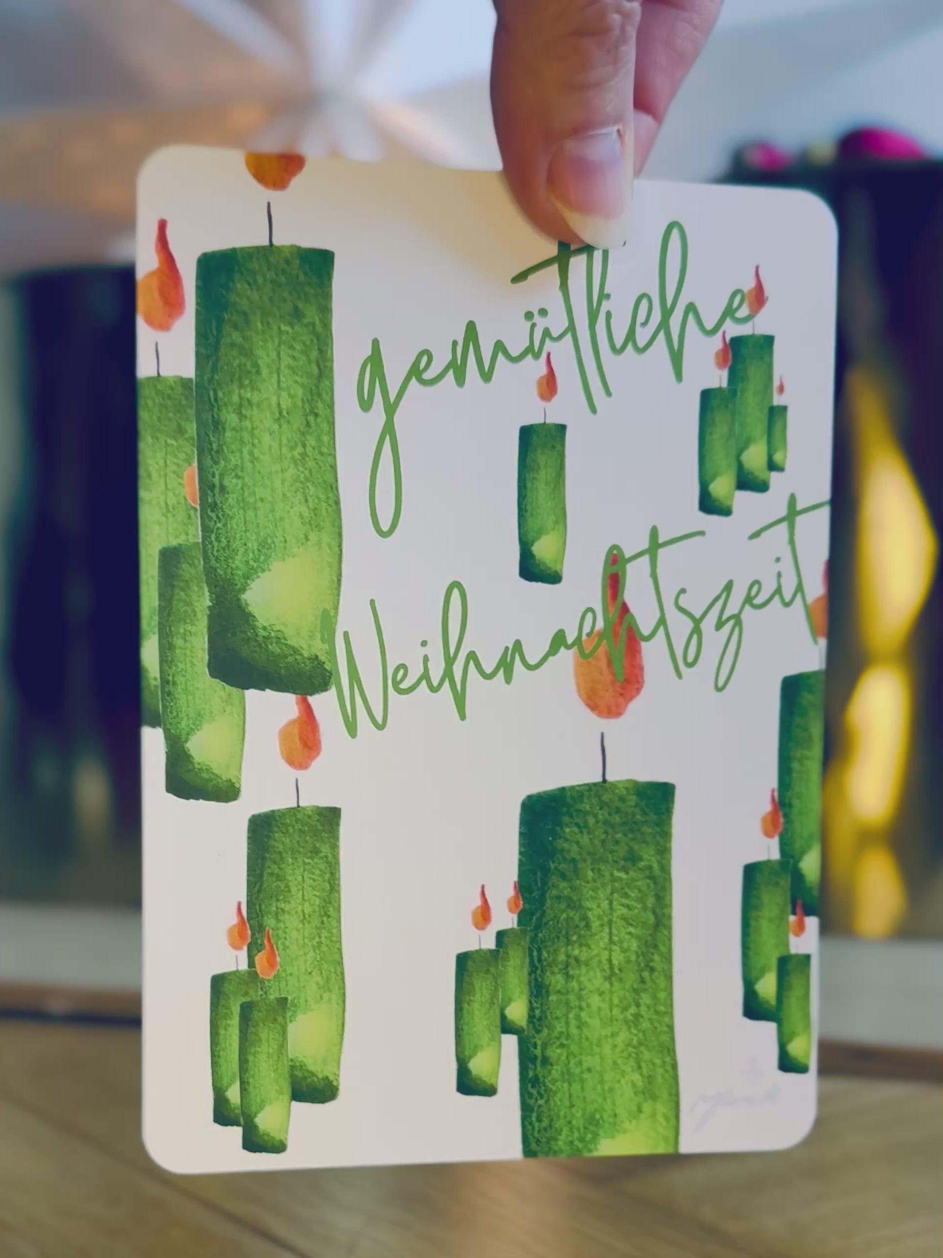 "Gemütliche Weihnachtszeit" Grußkarten 10er Set