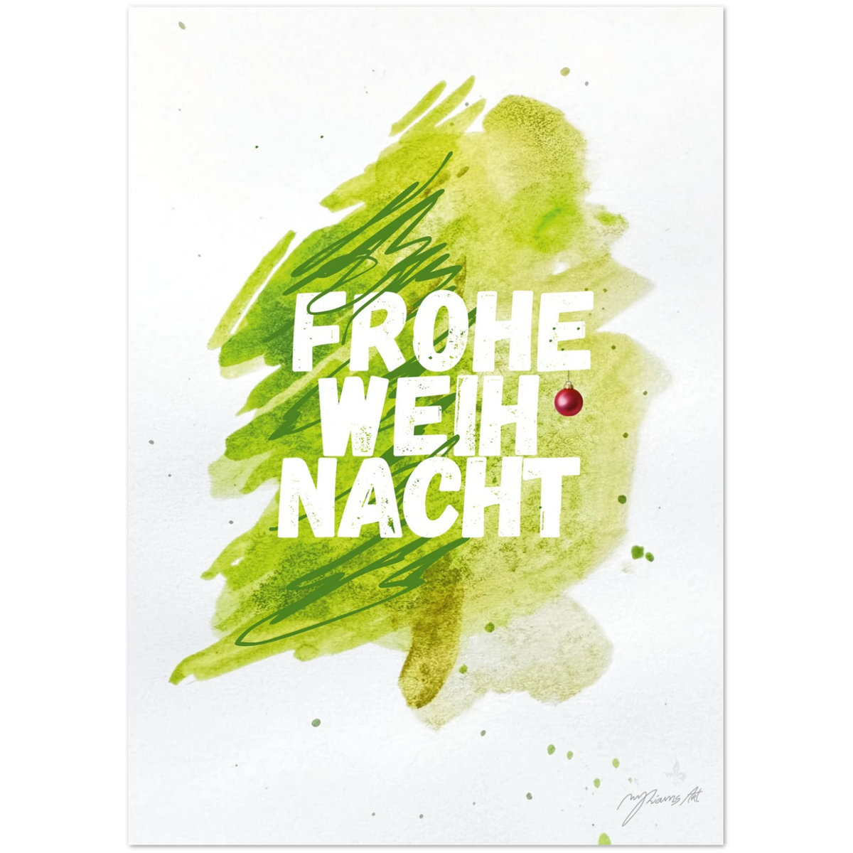 Nr. 1 Frohe Weihnacht, Klappkarte, Ansicht 2