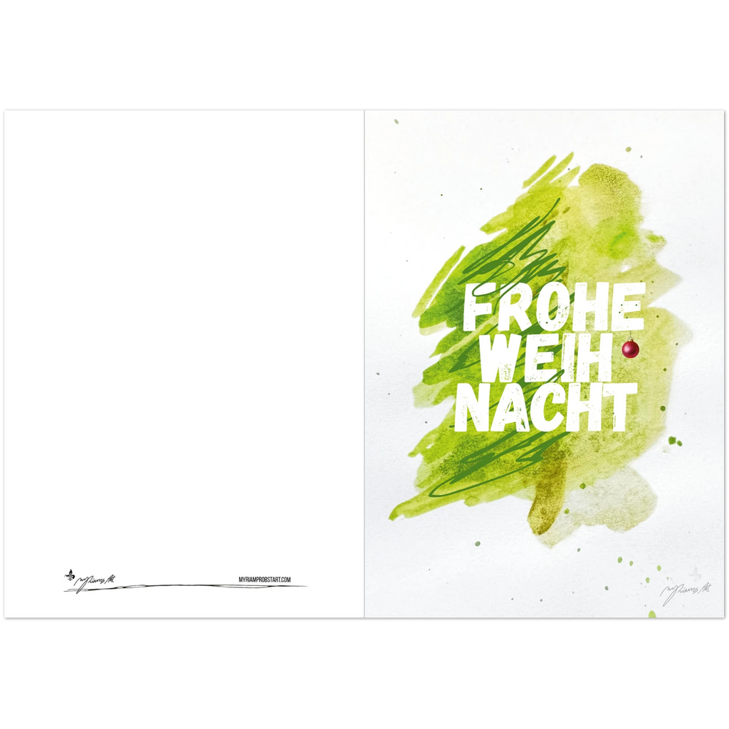 Nr. 1 Frohe Weihnacht, Klappkarte, Ansicht 4
