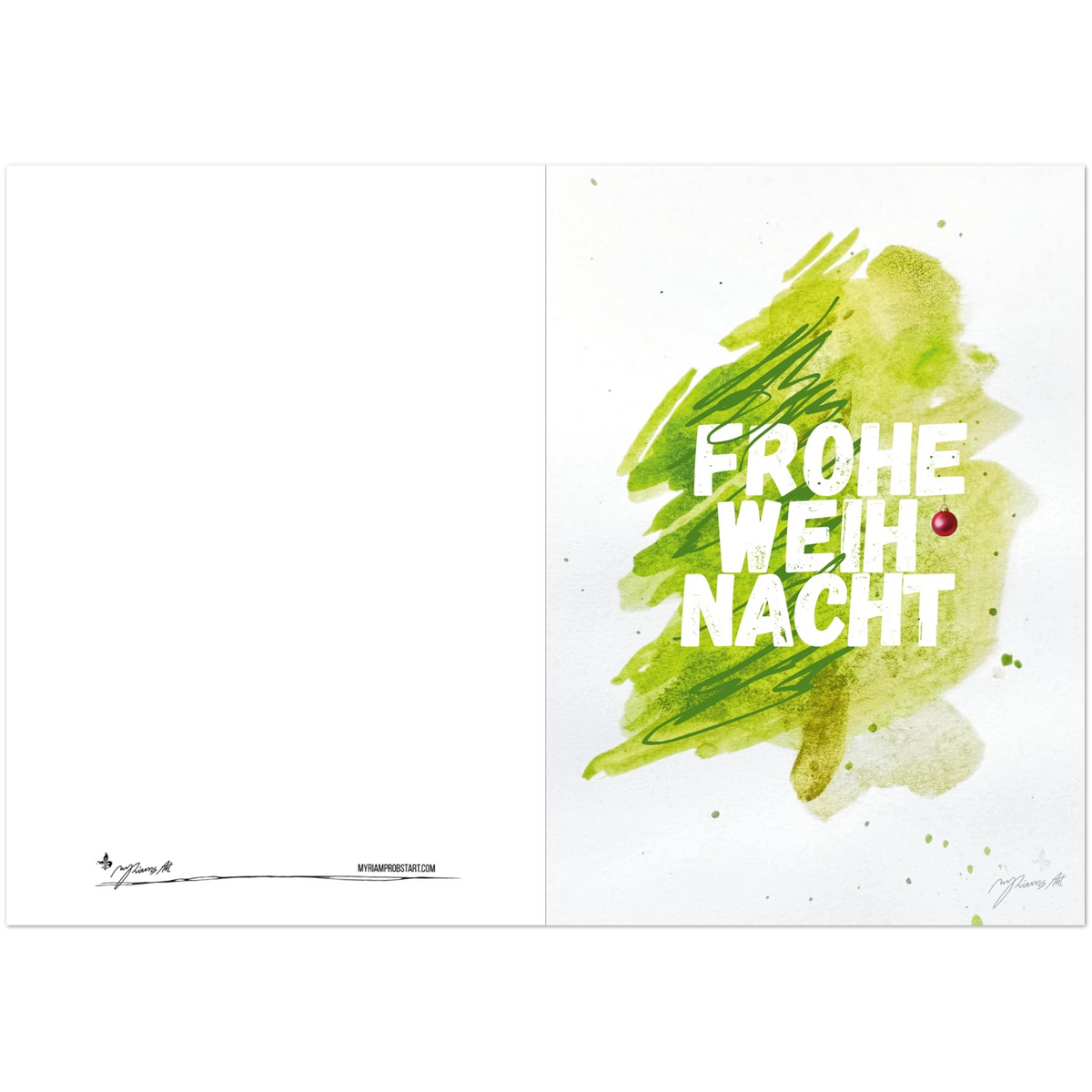 Nr. 1 Frohe Weihnacht, Klappkarte, Ansicht 4