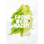 Nr. 1 Frohe Weihnacht, Grußkarte A6, Vorderseite