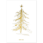 Nr. 4 Merry Xmas, Klappkarte mit Goldfolie, Ansicht 2