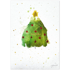 Nr. 6 Strahlender Baum, Klappkarte mit Goldfolie, Ansicht 3