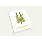 Nr. 8 Weihnachtsgrüße, Klappkarte mit Goldfolie, Ansicht 5