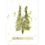 Nr. 8 Weihnachtsgrüße, Grußkarte A6 mit Goldfolie, Ansicht 2