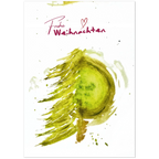 Nr. 11 Runder Weihnachtsbaum, Klappkarte mit Goldfolie, Ansicht 2