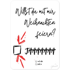 Nr. 12 Willst du mit mir Weihnachten feiern?, Grußkarte A6, Ansicht 3